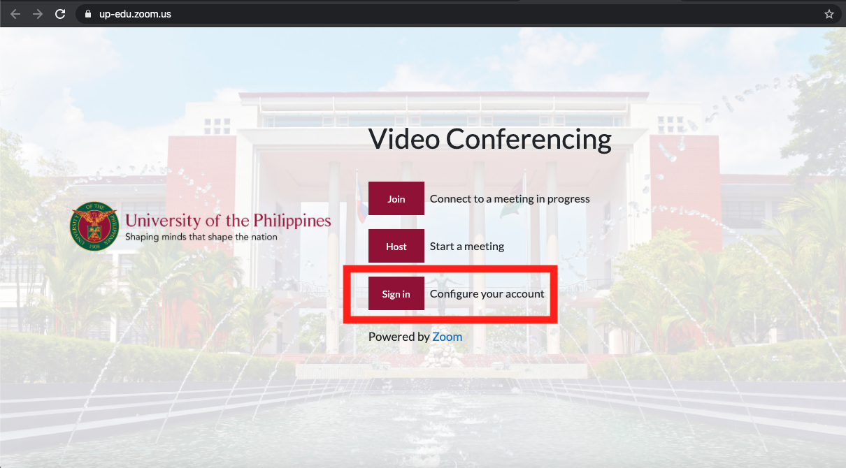 How To Login To Your Zoom Account University of the Philippines
